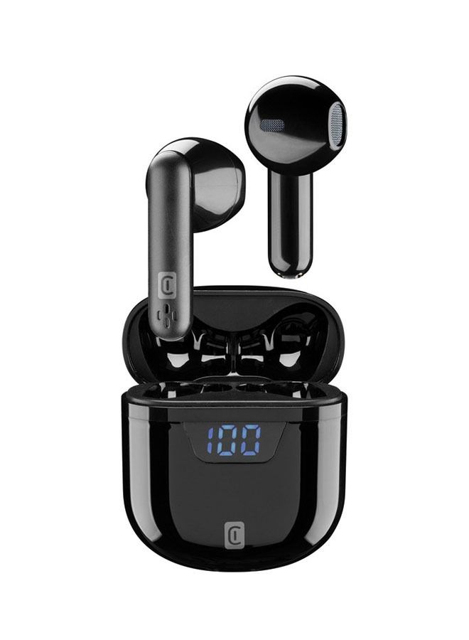 cellular line سماعات أذن لاسلكية حقيقية باللون الأسود - Image 1