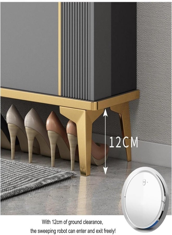 ZEESQUARE - Shoe Rack Cabinet with Flexible Shelving Flip Drawers Multiple Storage Large Capacity Ideal for Entryways Hallways Office and Living Areas - Image 1