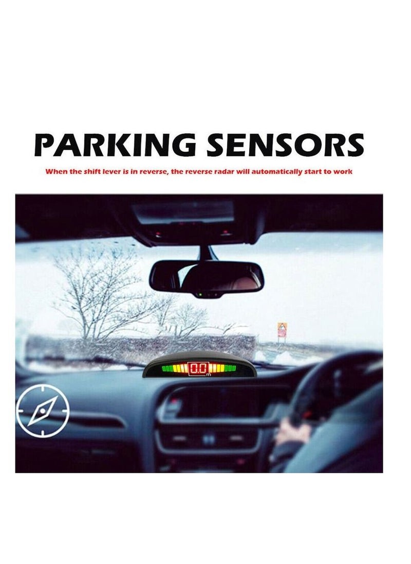 Generic - Car LED Parking Sensor Monitor With 4 Sensors - Image 1