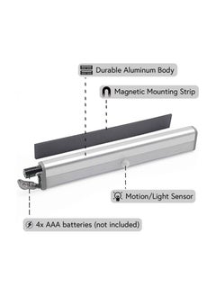 AMINAC Motion Sensor Light Bar Night Light for Room, Stick-on Anywhere Wireless Battery Operated 10 LEDs Closet Lights Wardrobe Lighting LED Light(Warm White, 3 Pack)  - Image 4