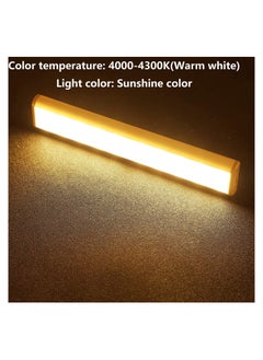 AMINAC Motion Sensor Light Bar Night Light for Room, Stick-on Anywhere Wireless Battery Operated 10 LEDs Closet Lights Wardrobe Lighting LED Light(Warm White, 3 Pack)  - Image 5