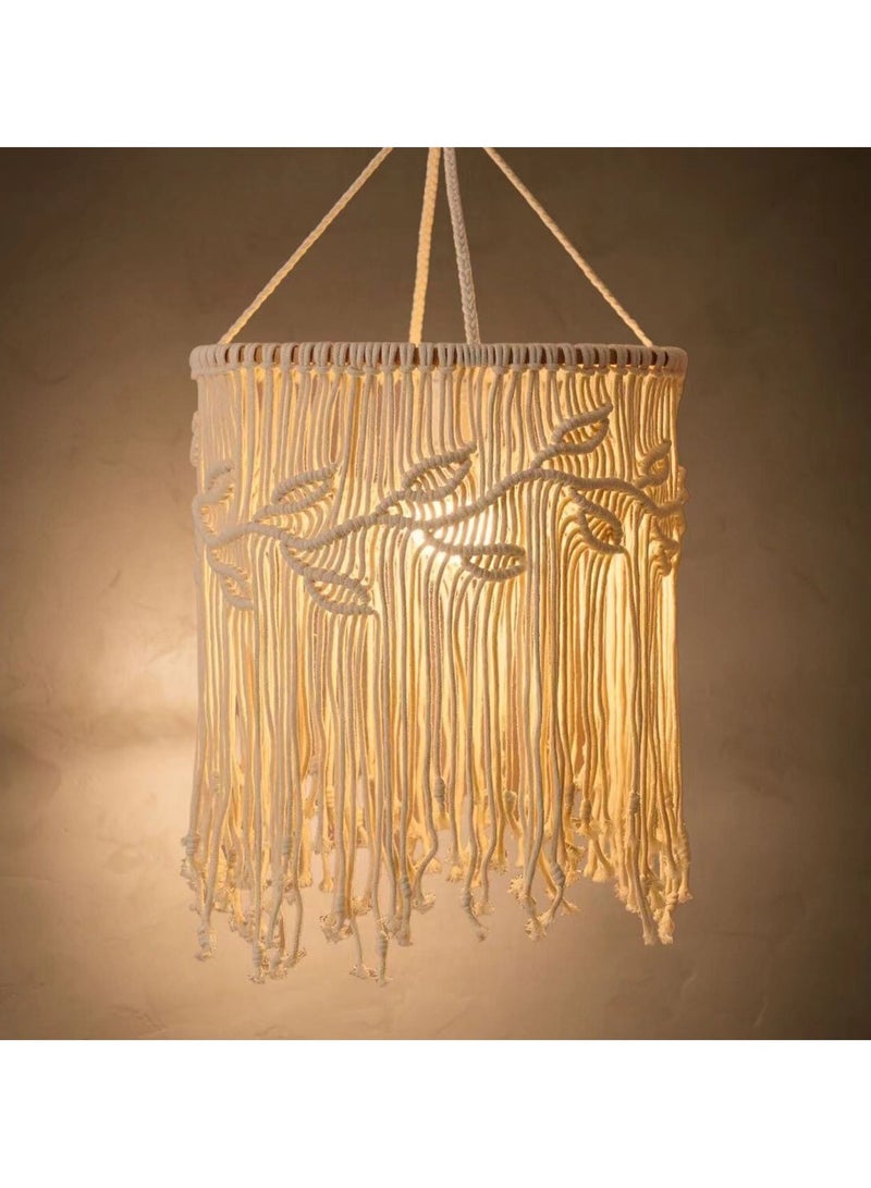 عام المظلة، الطراز الشمالي المصنوع يدويّاً من القطن النسيج الحبال مصباح مينغسو يضيء جدار زخرفة الغرفة المتدلية - Image 1