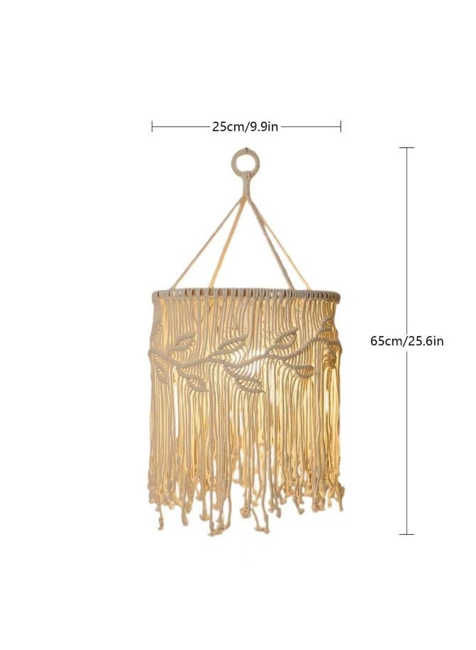 عام المظلة، الطراز الشمالي المصنوع يدويّاً من القطن النسيج الحبال مصباح مينغسو يضيء جدار زخرفة الغرفة المتدلية - Image 4