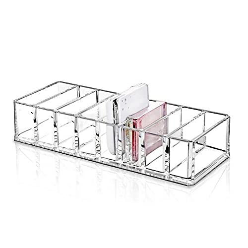 SCHUBERT 8 Slots Acrylic Compact Holder Powder Eye Shadow Blush Highlighters Makeup Cosmetics Organizer For Women - Image 1