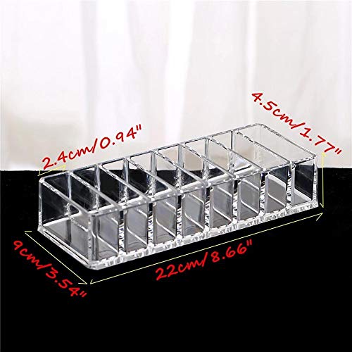 SCHUBERT 8 Slots Acrylic Compact Holder Powder Eye Shadow Blush Highlighters Makeup Cosmetics Organizer For Women - Image 4