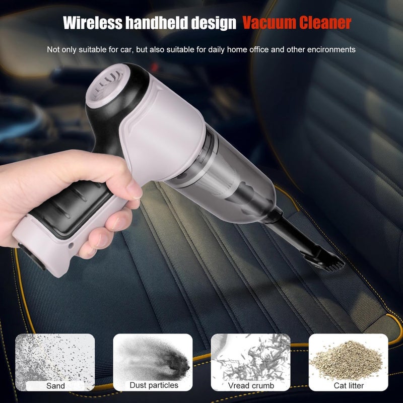 COZY CORNER Portable Vacuum Cleaner with Multinozzles CAR Vacuum Cleaner Handheld Vacuum Cleaner Cordless Portable Mini Car Vacuum Powerful Car Vacuum Cleaner - Image 2