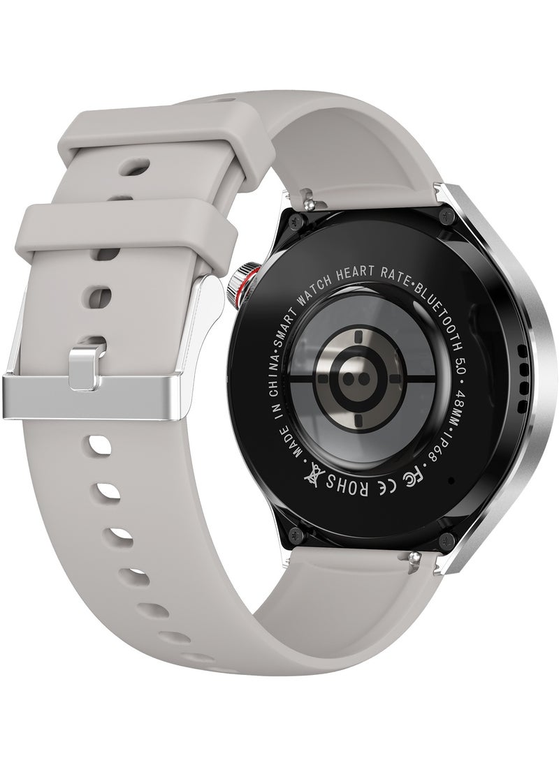 PRO - smart watchGT4 PRO with Bluetooth calling function (answer/make calls), fitness tracking watch with sleep monitoring function, suitable for iPhone/Android, IP68 waterproof (ivory white) - Image 1