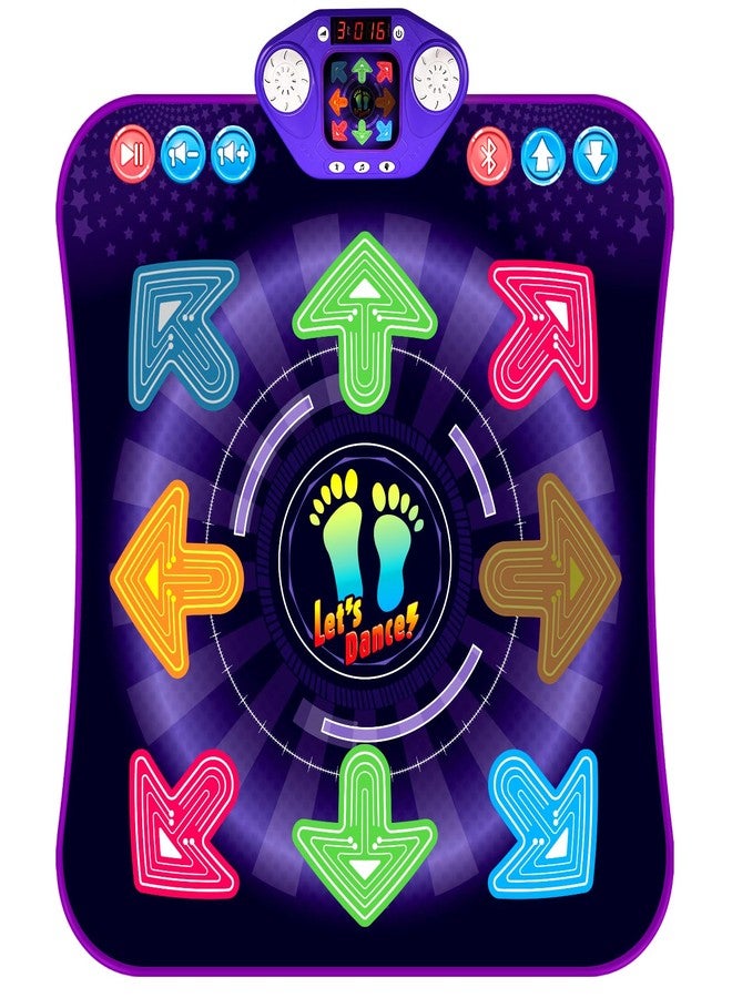 TooLion Dance Mat for 3-12 Year Old Kids - Light Up 8 Buttons Dance Mat with 7 Game Modes Step Floor Mat - Birthday Gifts for Girls Boys Kids Age 4-7 8-12 - Image 1