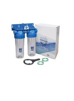 Aquafilter Aquafilter NSF Certified Inline Drinking Water Filtration System 10" RO, Whole House, 3/4” Inlet and Outlet BSPT for For Municipality Water - Removes All Impurities From Water (Two Stage)  - Image 3