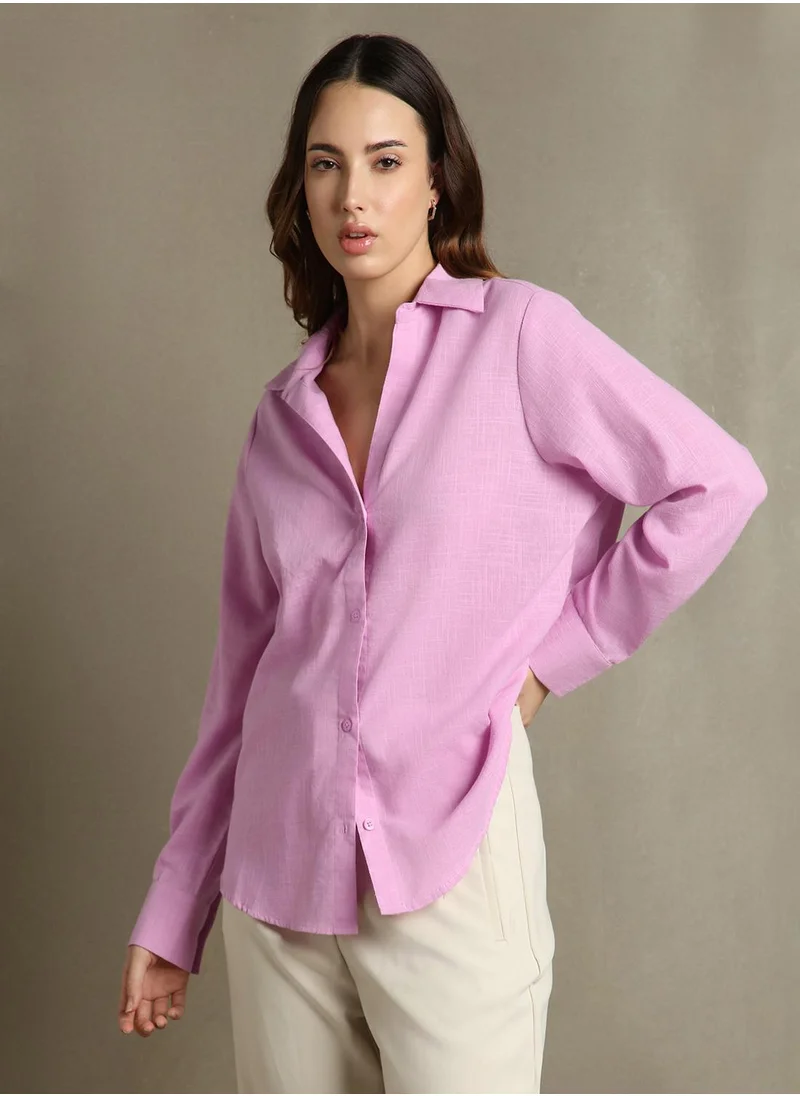 Dennis Lingo Lavender Shirt For Men For Women