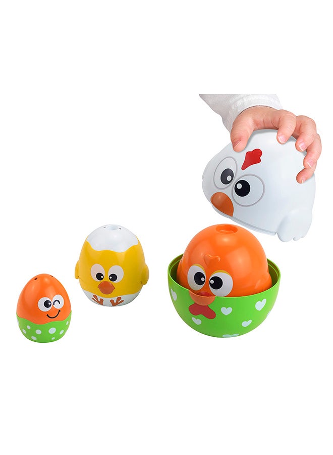 Happy Kids Little Learners Chicken N’ Egg Stackers: Colorful Stacking Cups For Toddlers - Image 3