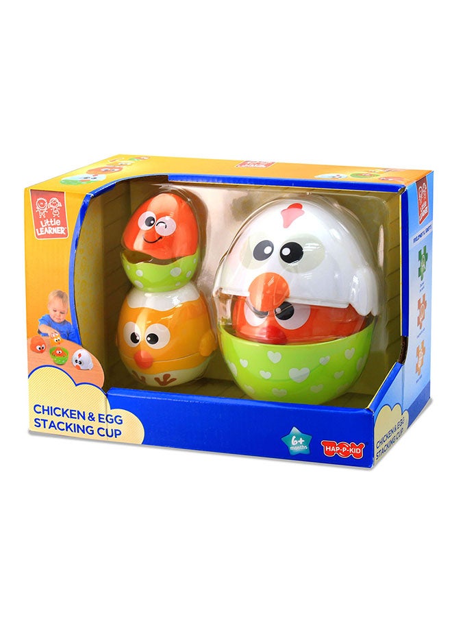 Happy Kids Little Learners Chicken N’ Egg Stackers: Colorful Stacking Cups For Toddlers - Image 1