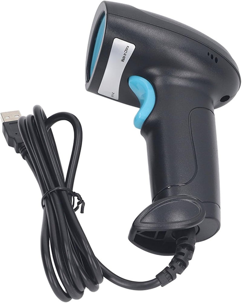 Barcode Scanner, Accuracy Fast Decoding 1D Barcode Scanner, Handheld USB with Ergonomic Lightweight Design for Store Supermarket Warehouse Hospital - Image 3