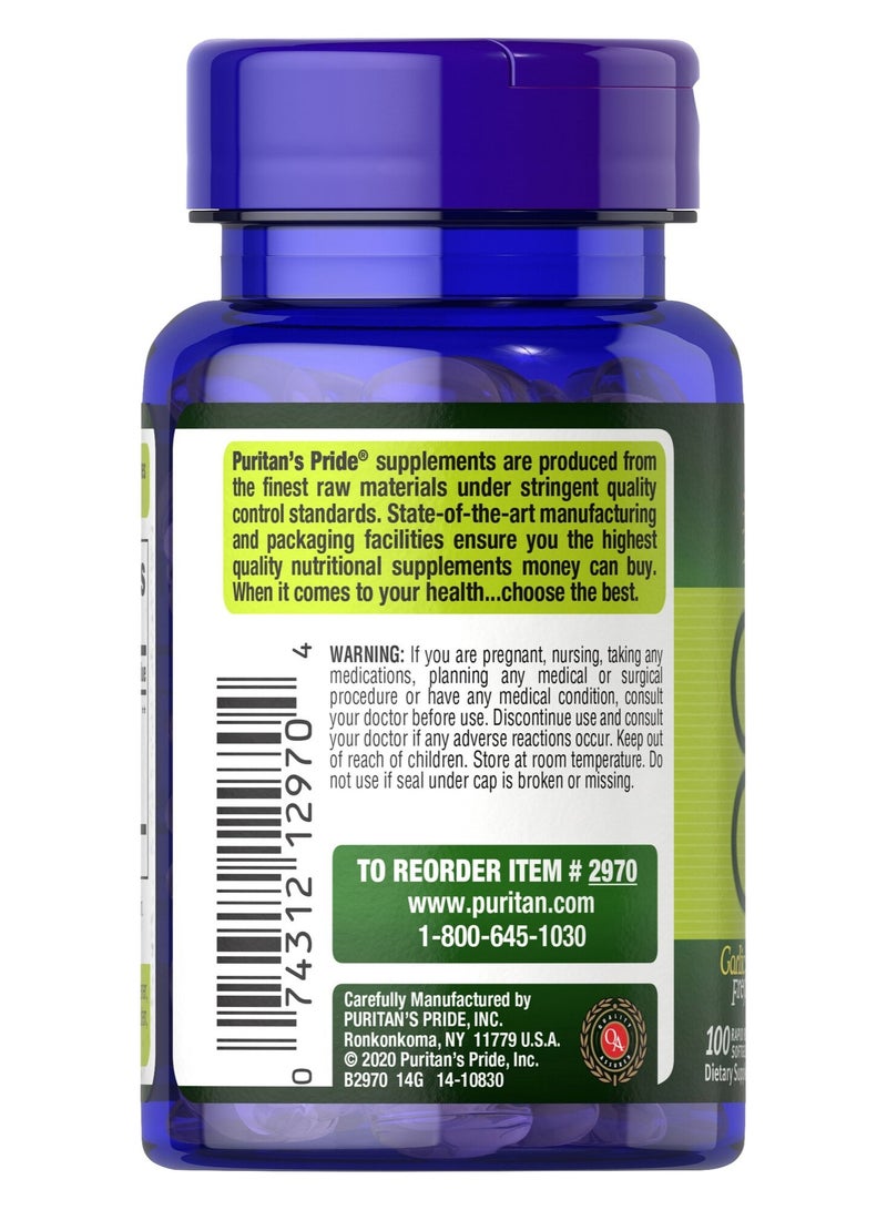 بوريتانز برايد PP GARLIC OIL 1000MG SIZE 100 - Image 2