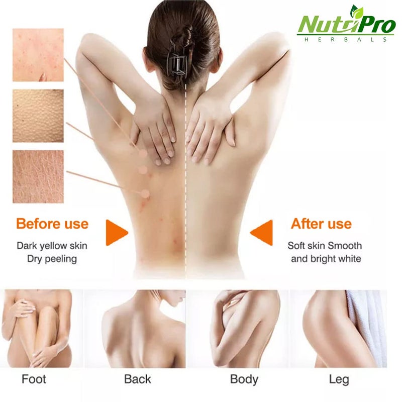 NutriPro Vitamin C Face  Body Moisturizer  With Vitamin C  Aloe Vera Extract  NonSticky Body Lotion for Women  Men For Intense  Long Lasting 400ml Pack of 2 - Image 5