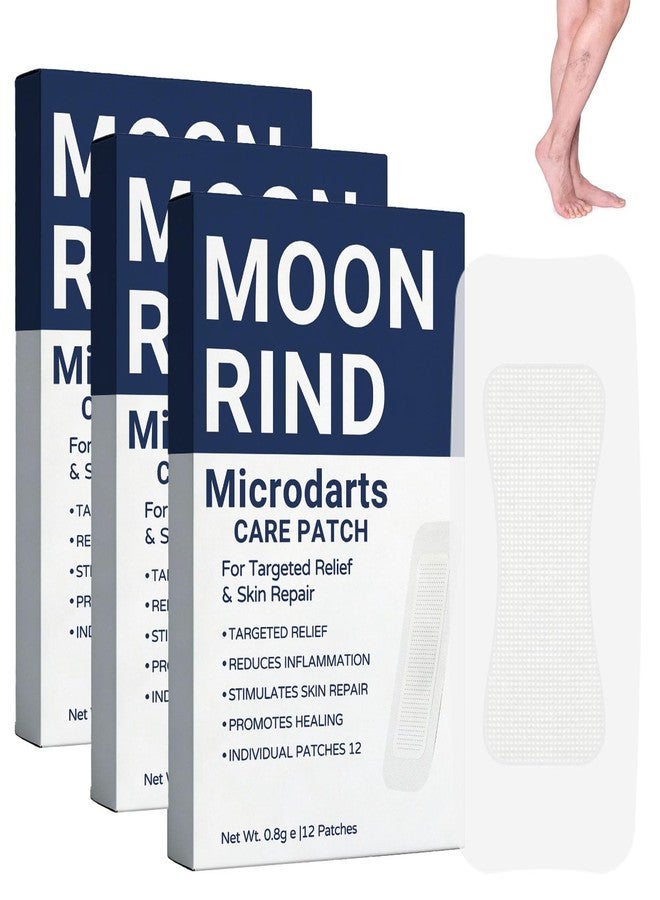 Tasunte Moon Rind VeinTarget Microdarts Patch, Professional Varicose Veins Treatment for Legs Patches, 2026 New Varicose Veins Treatment for Legs, Natural Ingredients Leg Treatment for All Skin Types(3 box) - Image 1