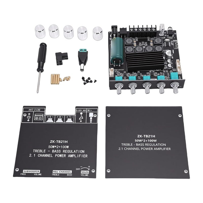 LiebeWH 2.1 Channel Bluetooth Amplifier Module, TPA3116D2 Chip, 50W X 2 Power Output for DIY Home Speakers - Image 3