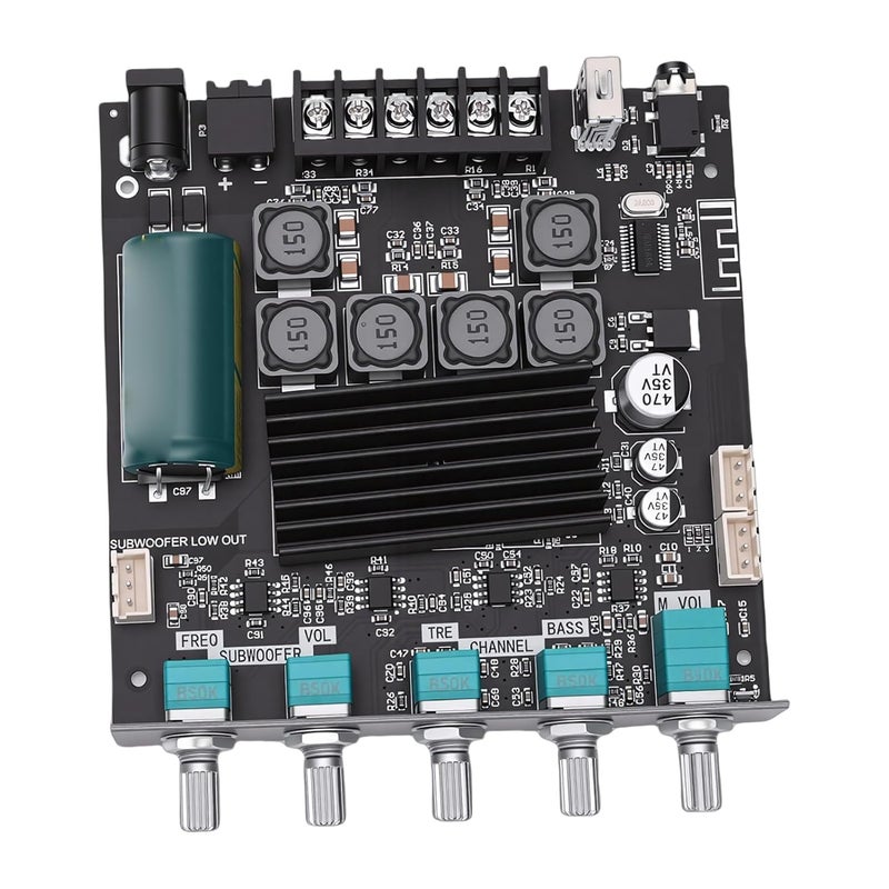 LiebeWH 2.1 Channel Bluetooth Amplifier Module, TPA3116D2 Chip, 50W X 2 Power Output for DIY Home Speakers - Image 5