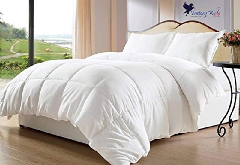 Mind Aviator Microfiber Solid Comforter, Double 200 GSM
