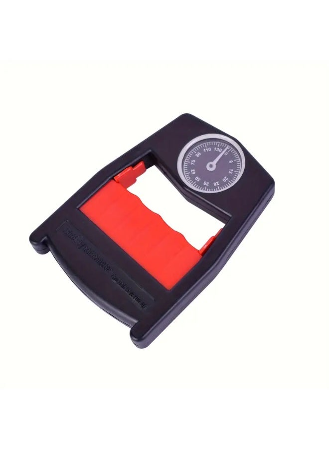 Goolsky 1PC Durable Plastic Handheld Grip Strengthener with 130-Unit Measurement Dial, Red Accents & Portable Design for Home Gym & Outdoor Fitness Training, Gym Accessories - Image 4