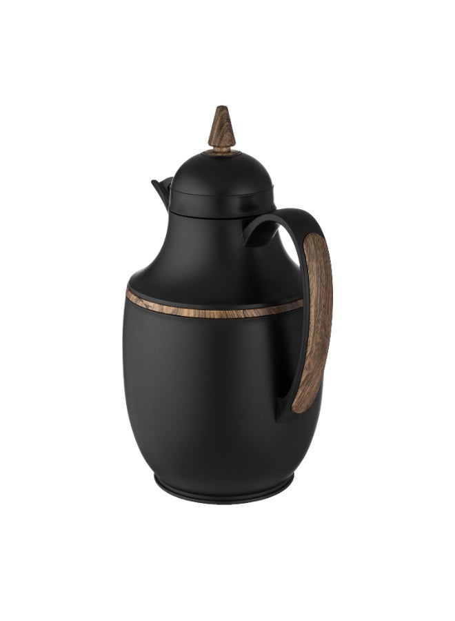 Host ☕ HOST Thermal Hospitality Thermos – Luxurious black design with wood accents | 1 liter capacity | Ideal for Arabic coffee and tea - Image 3