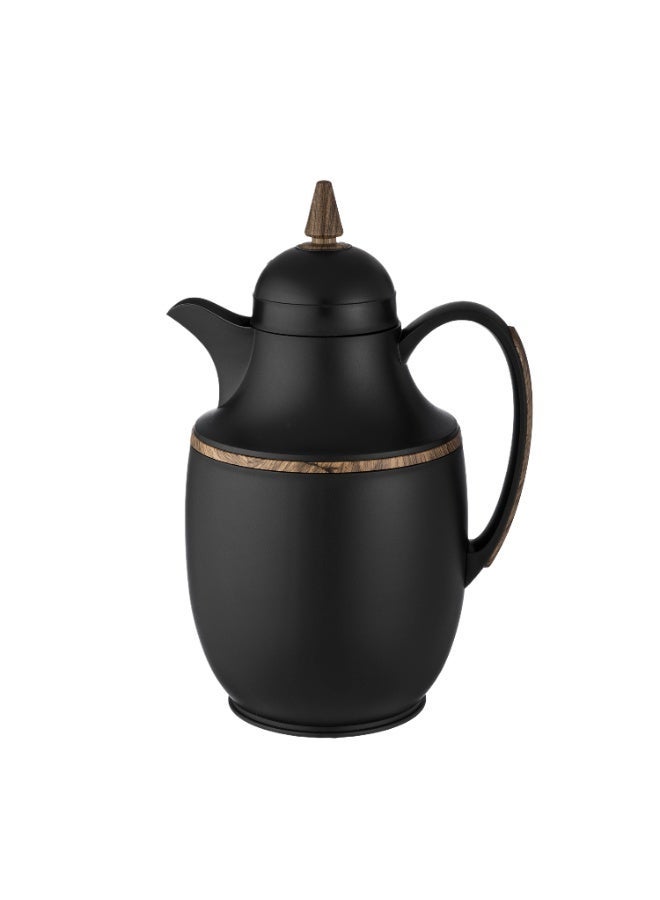 Host ☕ HOST Thermal Hospitality Thermos – Luxurious black design with wood accents | 1 liter capacity | Ideal for Arabic coffee and tea - Image 4