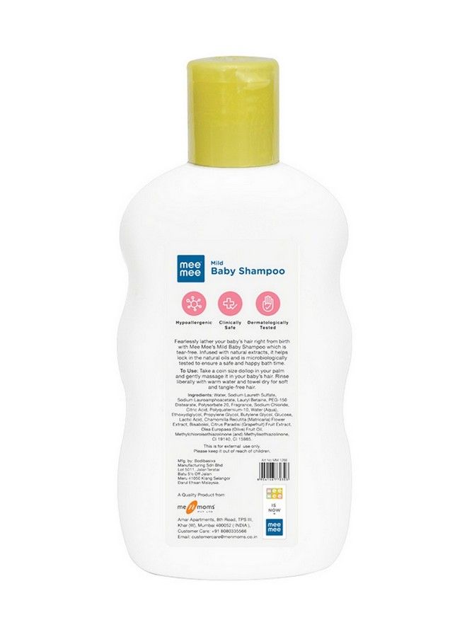 mee mee Baby Shampoo Gentle Cleansing With Fruit Extracts ; No Tears Formula ;Hypoallergenic; Clean And Shiny Hair ; Natural Prabens Free ; Suitable From Birth ; Pack Of 2; 400Ml - Image 3