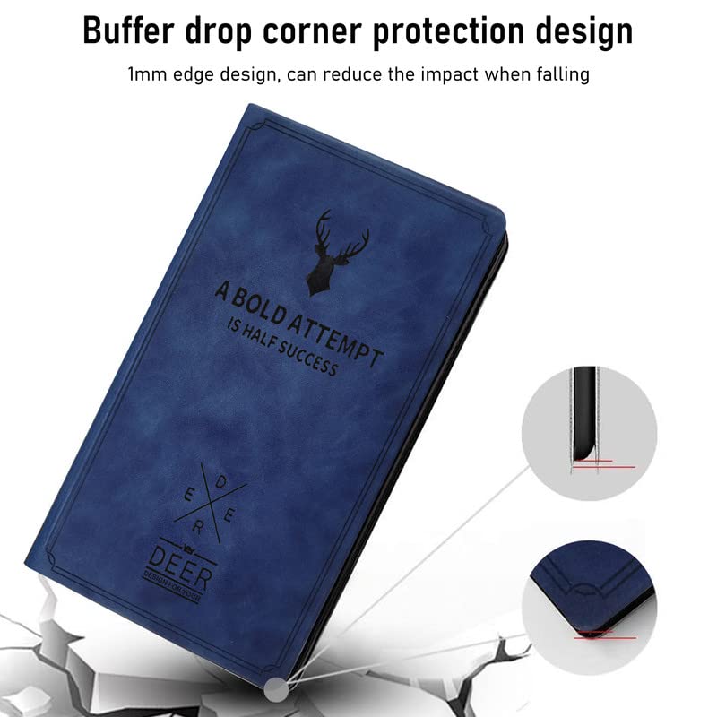 Robustrion Cover for Realme Pad 10.4 inch Cover Case Deer Pattern Flip Realme Pad Tablet Cover - Deer Blue - Image 5