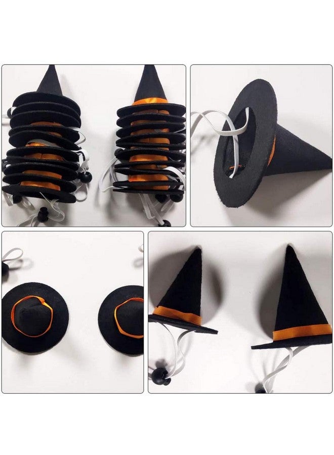 BinaryABC Halloween Pet Costume,Halloween Pet Hat Witch hat,Cat Puppy Dog Halloween Party Costume Accessories,3.5cm,2Pcs - Image 3
