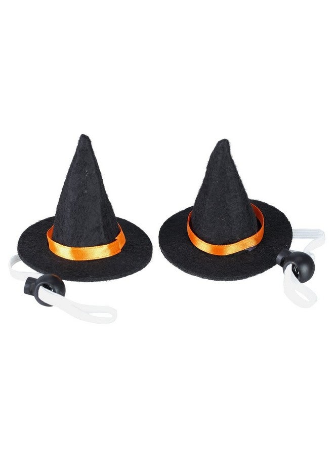 BinaryABC Halloween Pet Costume,Halloween Pet Hat Witch hat,Cat Puppy Dog Halloween Party Costume Accessories,3.5cm,2Pcs - Image 1