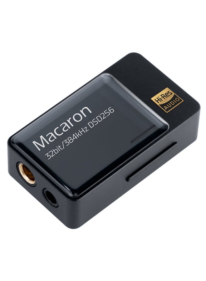 Ibasso Macaron Balanced Amplifier Headphone Amplifier 4.4 Balanced 3.5 Type-C, Replaceable Cable, Hifi Portable, Android Computer, Small Tail Adapter Cable, Home Use, Obsidian Black
