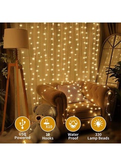 Arabest Curtain Decoration String Light Flashing Led Usb Fairy Decoration Light with Wireless Remote Control - Warm White  - Image 4
