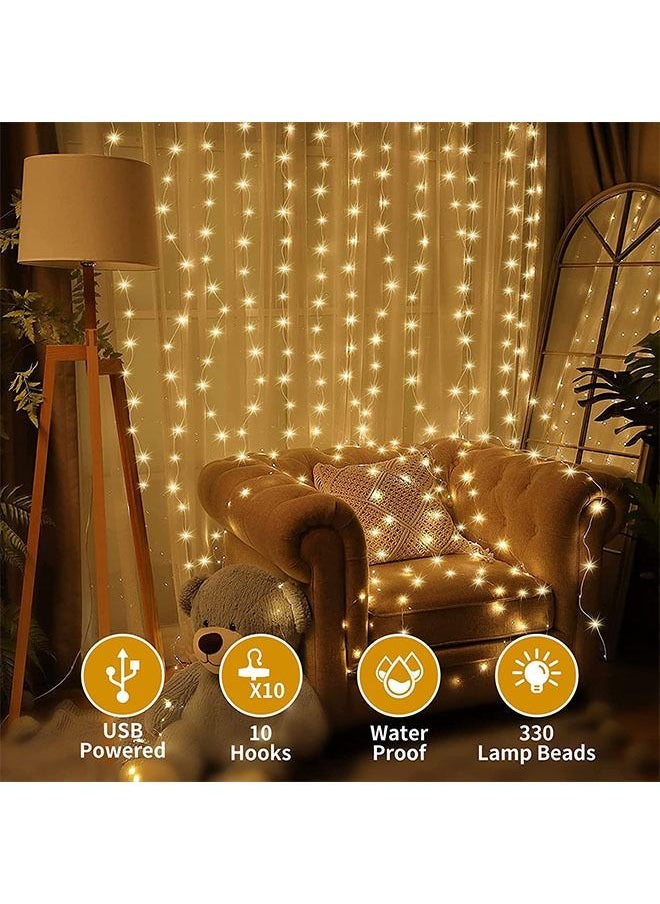 Arabest Curtain Decoration String Light Flashing Led Usb Fairy Decoration Light with Wireless Remote Control - Warm White  - Image 4