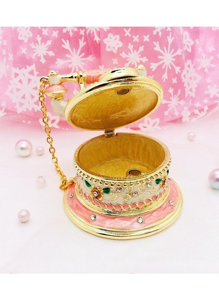 Beauenty Vintage telephone enamel jewelry box  - Image 5