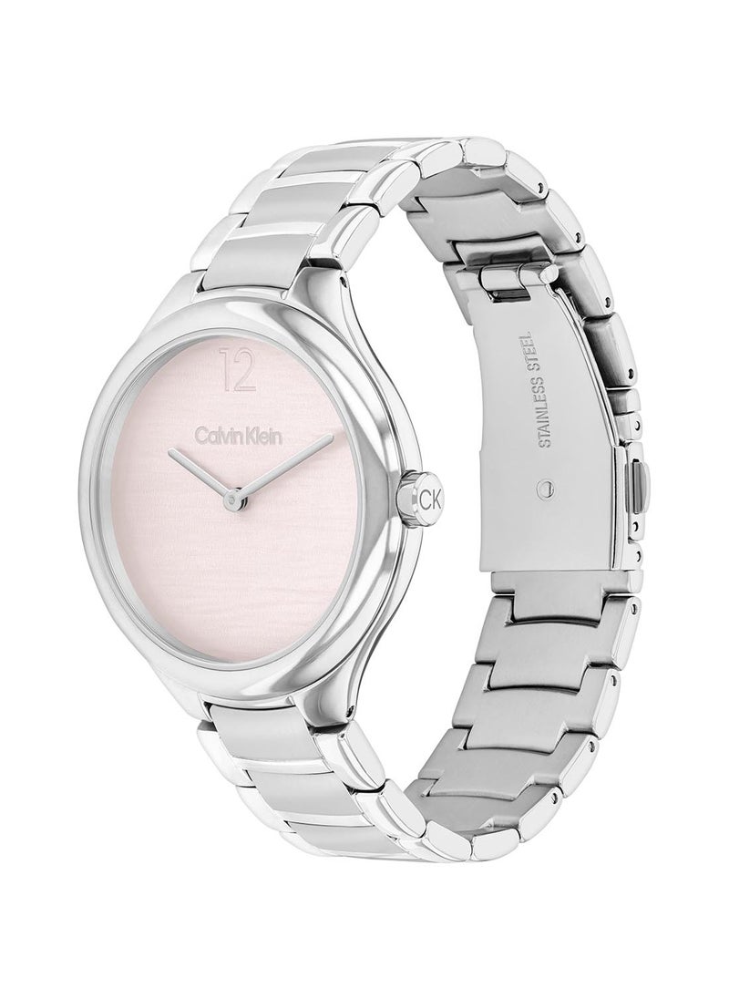 CALVIN KLEIN CALVIN KLEIN ROUND ANALOG WOMEN'S BLUSH CASE WATCH - 25100047  - Image 1