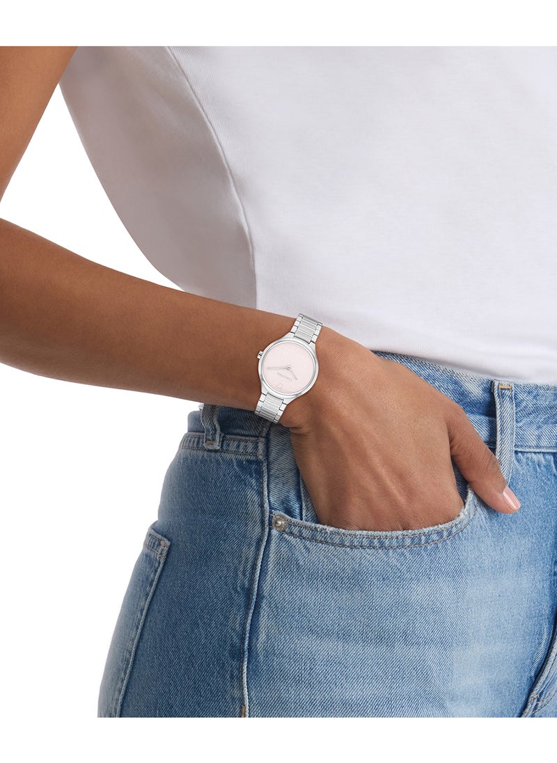 CALVIN KLEIN CALVIN KLEIN ROUND ANALOG WOMEN'S BLUSH CASE WATCH - 25100047  - Image 4