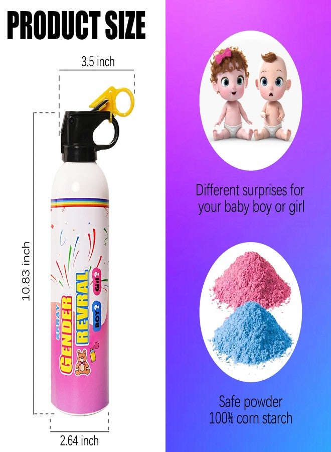 POPFRO Gender Reveal Creative Fire Extinguisher Party supplies 100% biodegradable Creative Party Decor Creative Gender Reveal (BLUE 2 PCS) - Image 4