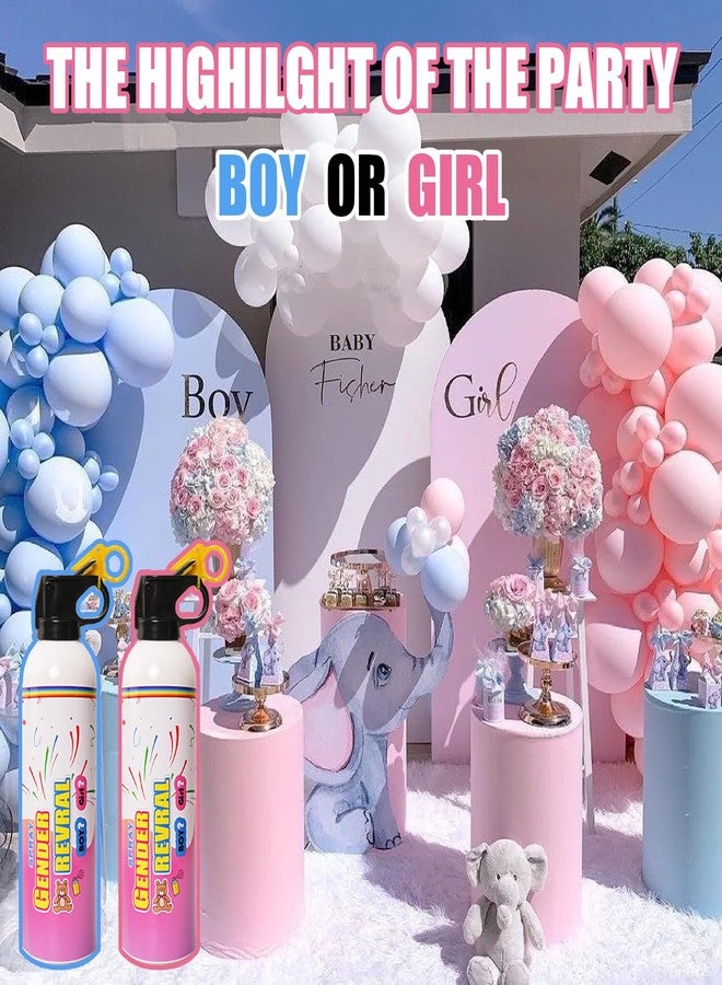 POPFRO Gender Reveal Creative Fire Extinguisher Party supplies 100% biodegradable Creative Party Decor Creative Gender Reveal (BLUE 2 PCS) - Image 5
