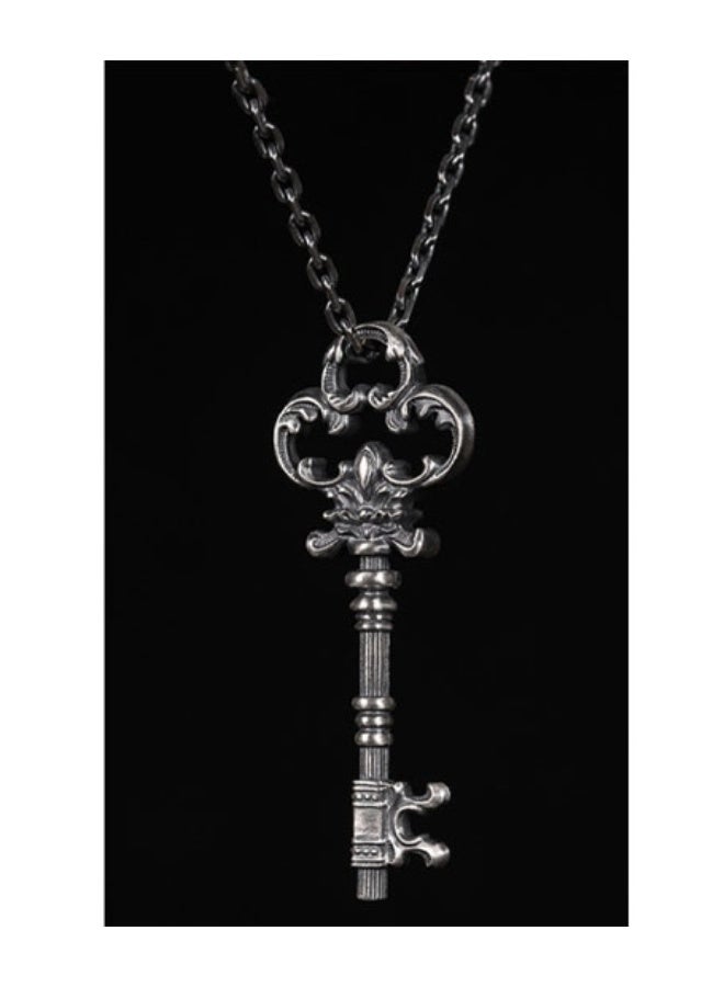 نيوترل ذكرى الزمن - قلادة مفاتيح باروكية، قلادة مفاتيح باروكية، قلادة تاريخية عتيقة قلادة أدبية كلاسيكية أوروبية كلاسيكية سلسلة مفاتيح السيارة (فضي عتيق) - Image 3