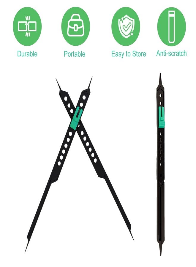Heran Proportional Divider - 10-Inch Multi-Functional Drawing and Design Scale Tool for Artists(Black) - Image 3