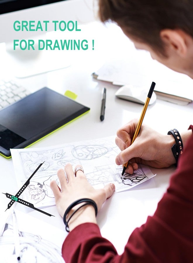 Heran Proportional Divider - 10-Inch Multi-Functional Drawing and Design Scale Tool for Artists(Black) - Image 2