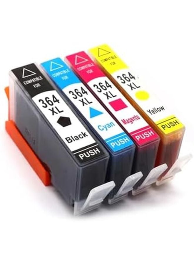 HP 364XL Ink Cartridge 1BK 1C 1Y 1M Compatible with Photosmart B109 B209 Series Printers - Image 2