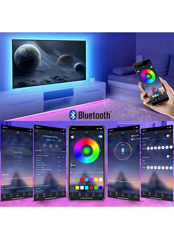 Hero Led 3 m USB TV Monitor Back Bluetooth RGB LED Strip Set 16 Color Decorative Lighting  - Image 3