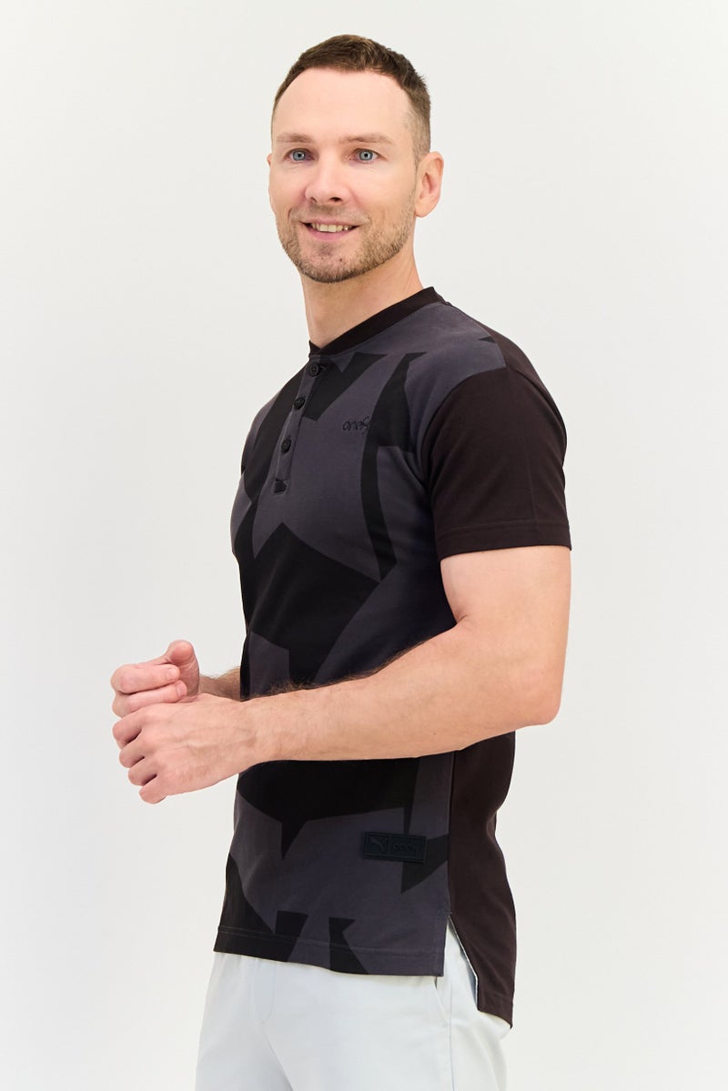 Puma x One8 Men Sportswear Fit Short Sleeve Outdoor Polo Shirt, Multicolor - Image 3