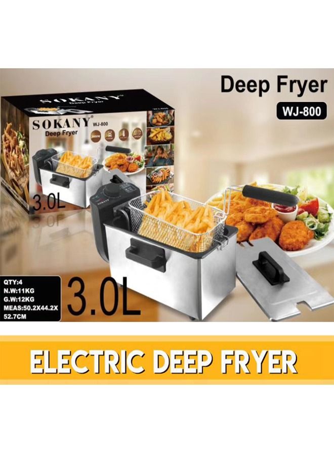 Deep Fryer 5-Speeds Temperature Control 