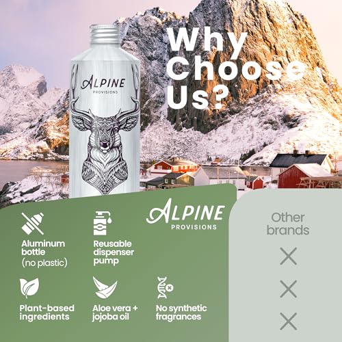 Alpine Provisions Natural & Organic Shampoo with Fir & Sage – Plant-Based Shampoo for Men & Women with Aloe Vera, Jojoba & Essential Oils – Sulfate-Free, Vegan, Hydrating Hair Repair – 16.9 fl oz - Image 2