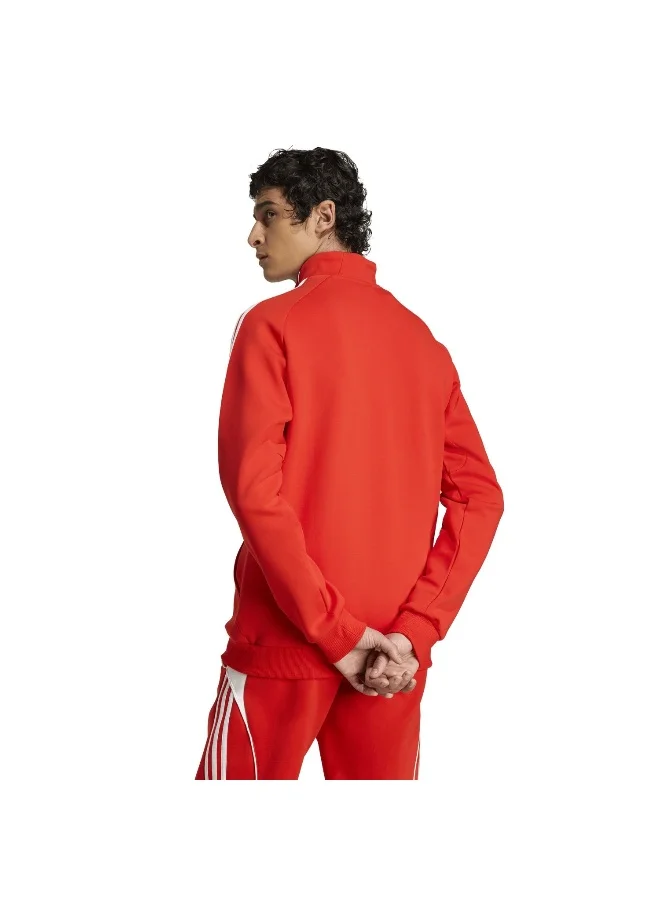 adidas جاكيت رياضي رجالي من بايرن ميونخ مزدوج النسيج أحمر