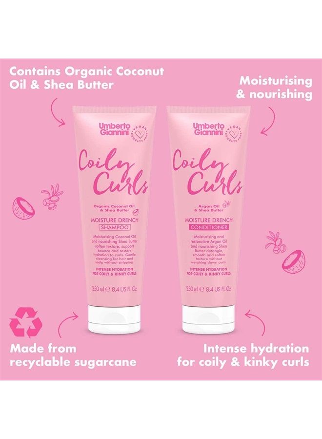 Umberto Giannini Coily Curls Conditioner, Vegan & Cruelty Free Moisturizing Conditioner for Curly Hair - Image 3