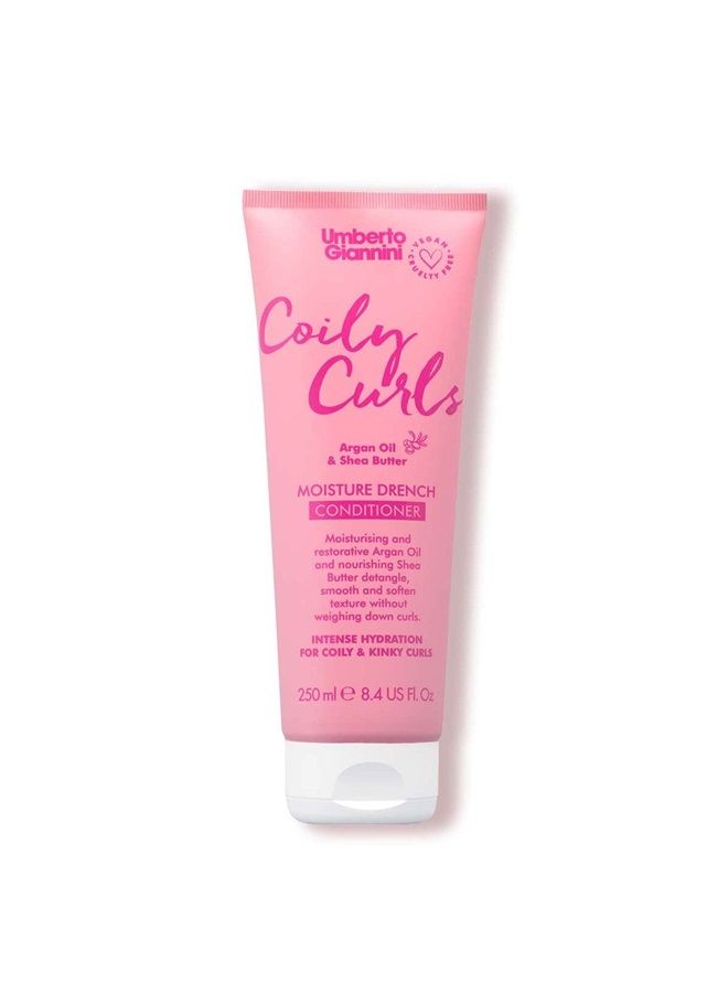 Umberto Giannini Coily Curls Conditioner, Vegan & Cruelty Free Moisturizing Conditioner for Curly Hair - Image 1