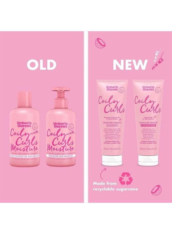 Umberto Giannini Coily Curls Conditioner, Vegan & Cruelty Free Moisturizing Conditioner for Curly Hair - Image 2